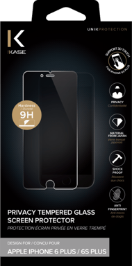 Protettore dello schermo in vetro temperato privato per Apple iPhone 6 Plus/6s Plus
