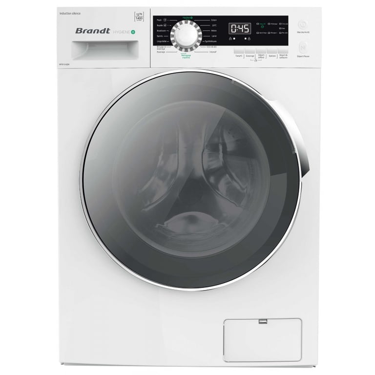 Lave linge hublot BRANDT WFB124QW HYGIENE + - vue 9