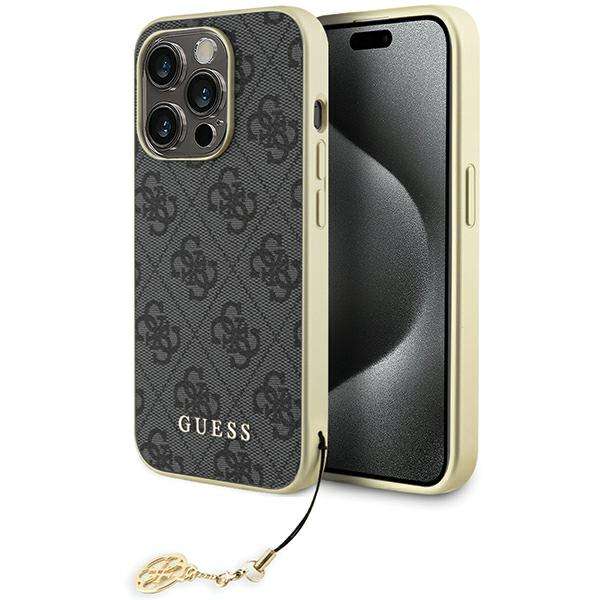 Étui Guess pour iPhone 15 Pro 6.1 étui rigide 4G Charms Collection Neuf