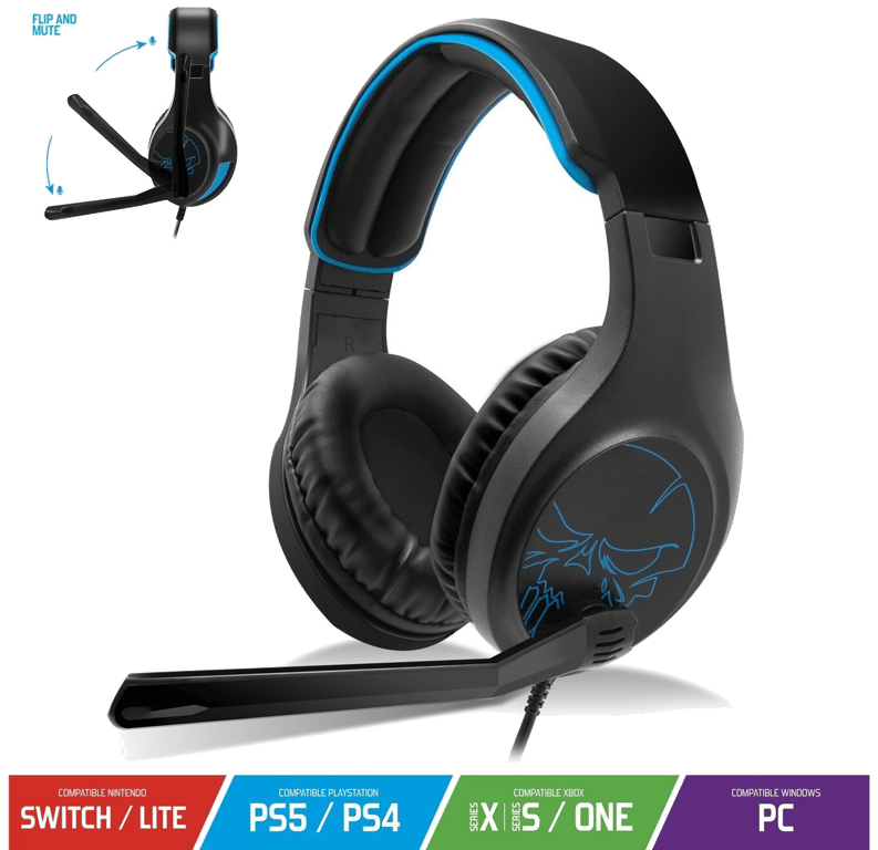 Casque Gaming filaire Spirit of Gamer Elite H20 Noir et bleu