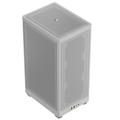 Caja para PC - CORSAIR - iCUE 2000D Airflow - Mini ITX - Paneles de acero - Ventilador AF120 SLIM incluido - Blanco - (CC-9011245-W