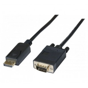 Hypertec 128213-HY câble vidéo et adaptateur 2 m VGA (D-Sub) DisplayPort Noir