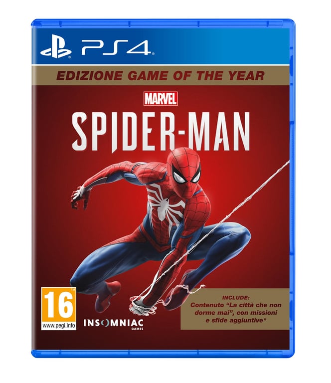 Jeu PS4 Sony Marvels Spider Man GOTY Graphisme 4K Monde ouvert Action immersive