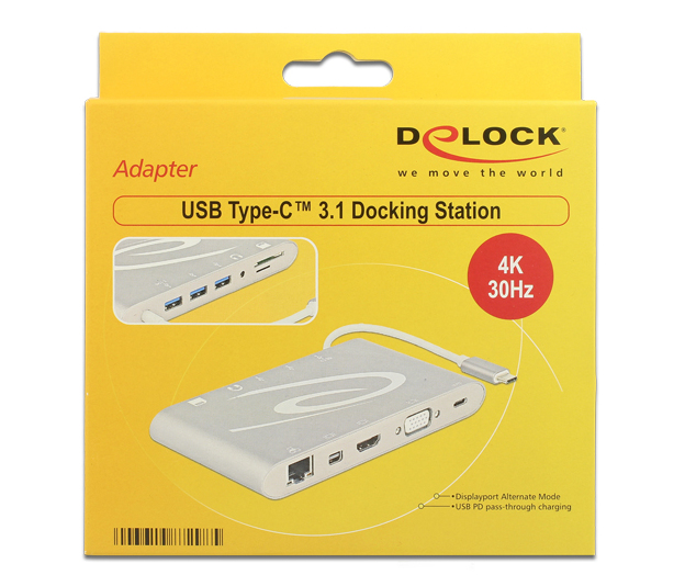 DeLOCK 87298 station d'accueil USB 3.2 Gen 1 3.1 Gen 1 Type C Neuf - vue 2
