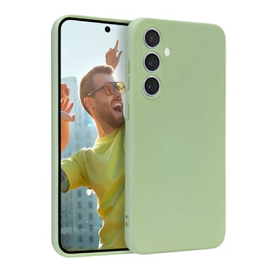 Crong Funda para Samsung Galaxy S23 FE de silicona suave a prueba de golpes Vert Menthe