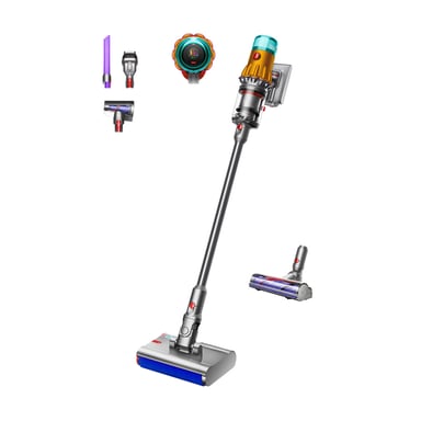 Dyson V12 Submarine Aspirapolvere Scopa 3-in-1 Asciutto & Bagnato Senza Sacchetto HEPA 60min Batteria agli Ioni di Litio Nichel/Giallo