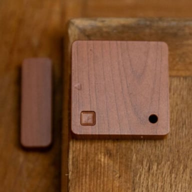 Shelly BLU Door/Window sensore porta/finestra Senza fili Porta/Finestra Marrone, Legno