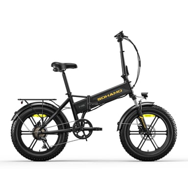 Vélo électrique tout-terrain SOHAMO H5 20'' x 4,0'', batterie amovible 48 V 18 Ah
