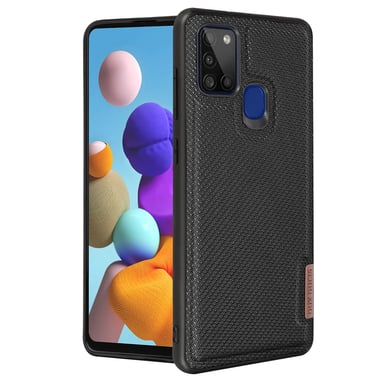 Coque Samsung Galaxy A21s Rigide Dos Tissu Série Fino Dux Ducis noir