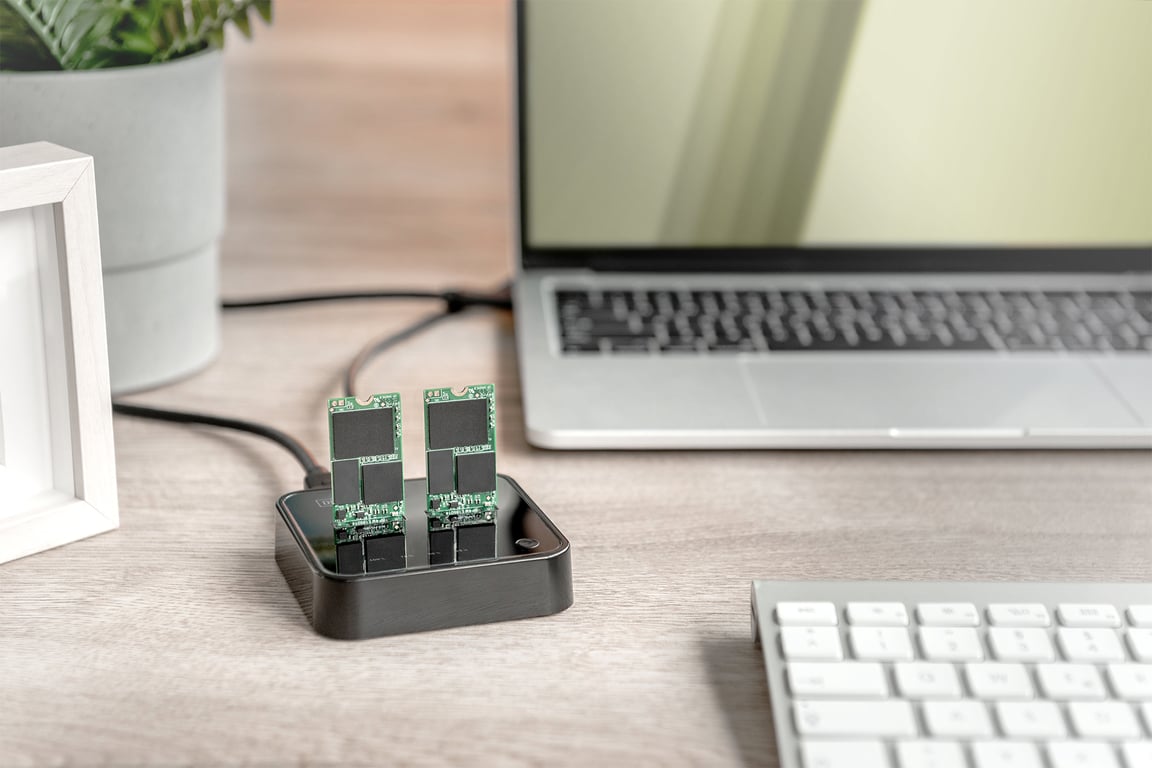 Digitus Station d'accueil dual .2 pour SSD NVMe avec fonction de clonage hors ligne USB C™ Neuf - vue 2