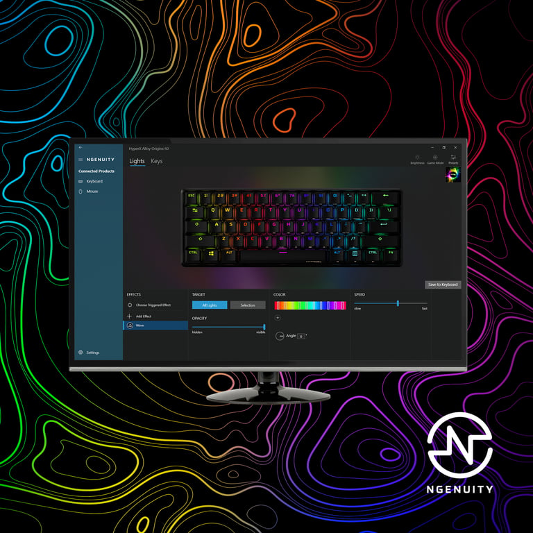 HyperX AlloyOrigins HXR GKBD 60 France - French localization - Neuf