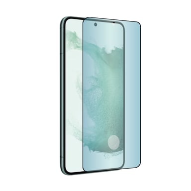 Protector de pantalla de vidrio templado anti-rayones Tiger Glass Plus para Samsung Galaxy S23/S22 con protección contra la luz azul