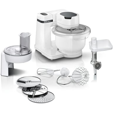 Robot pâtissier  Serie 2 MUMS2AW21- 700 W - 4 vitesses - 3,8 L - 3 disques - hachoir a viande - Blanc