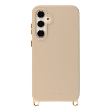 Selencia Coque arrière Rivièra avec MagSafe avec crochets amovibles pour Samsung Galaxy S23 FE - Milky Latte