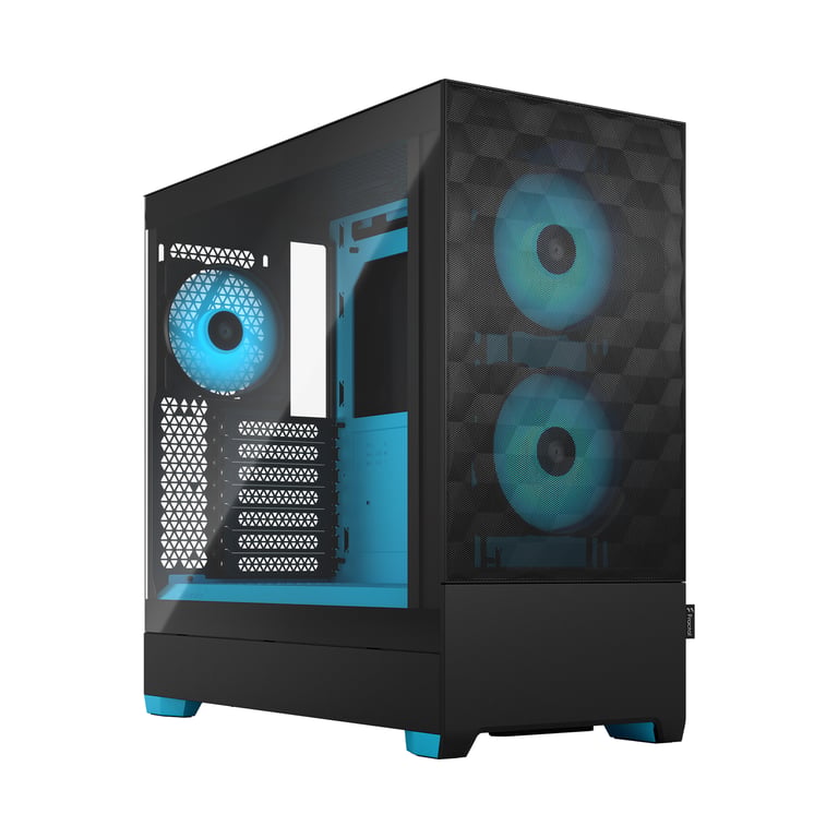 Fractal Design Pop Air Tower Noir, Cyan - Neuf