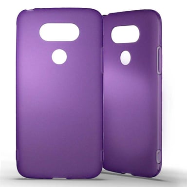 Coque silicone unie compatible Givré Violet LG G5