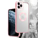 Coque pour Apple iPhone 11 PRO MAX en Transparent - Rose Housse de protection Étui en silicone TPU flexible avec application Chrome