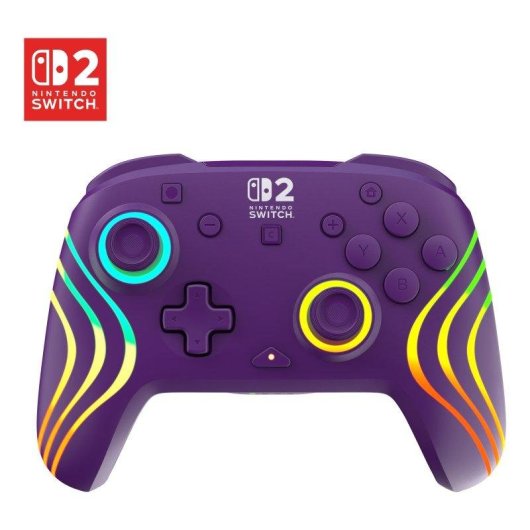 Mando Turtle Beach Afterglow Wave Wireless Purple RGB Switch 2 - Neuf