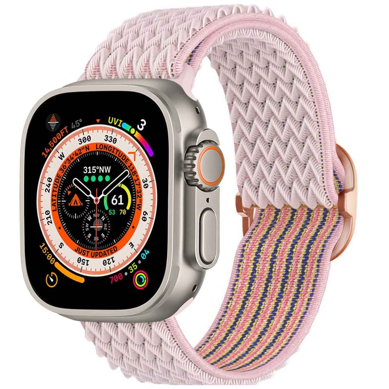 imoshion Bande élastique en nylon pour 'Apple Watch Series 1 10 / SE / Ultra 2 4244454649 mm Neuf
