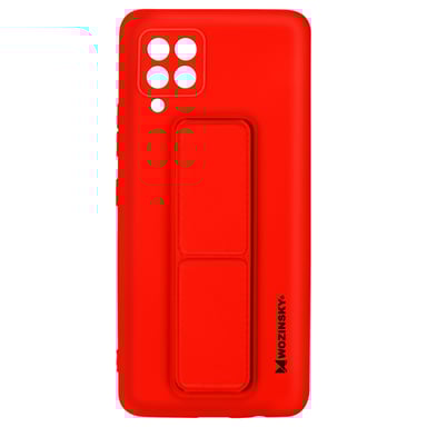 Funda Samsung Galaxy A42 5G Silicona Soporte Magnético Plegable Wozinsky Rojo