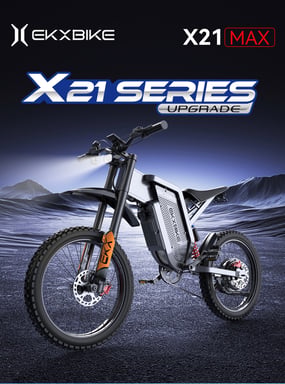 EKXBIKE X21 MAX - Vélo Électrique Super Sport Tout-Terrain