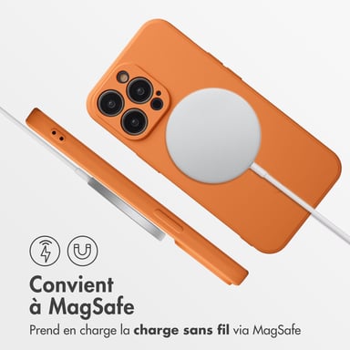 imoshion Coque Couleur avec MagSafe pour Apple iPhone 13 Pro - Neon Orange