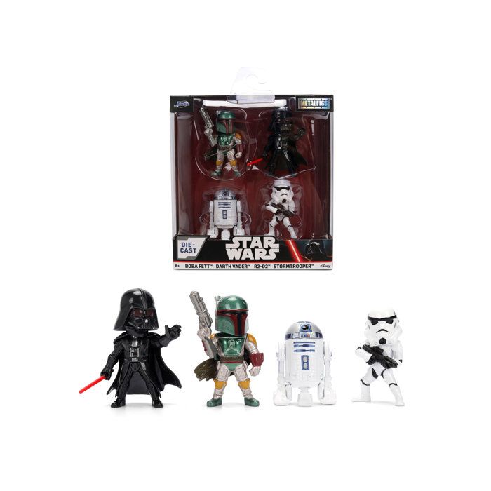 Jada Figurines Star Wars 6cm Set 4 pieces Neuf