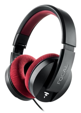 Focal Listen Professional Écouteurs Avec fil Arceau Noir, Rouge