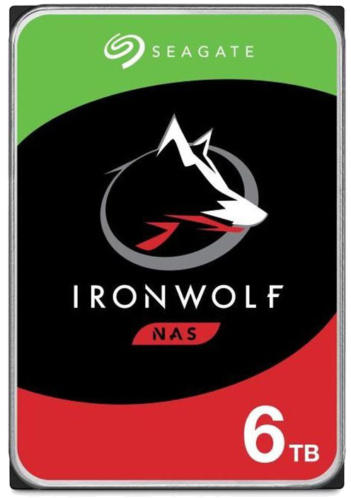 SEAGATE - Disque dur Interne - NAS Iron Wolf - 6To - 5 400 tr/min - 3.5