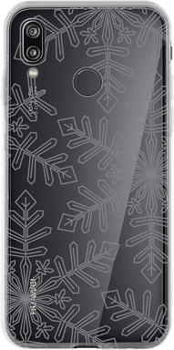 Coque Huawei P20 Lite Hybride Motifs Flocon - Fabriqué en France Bigben