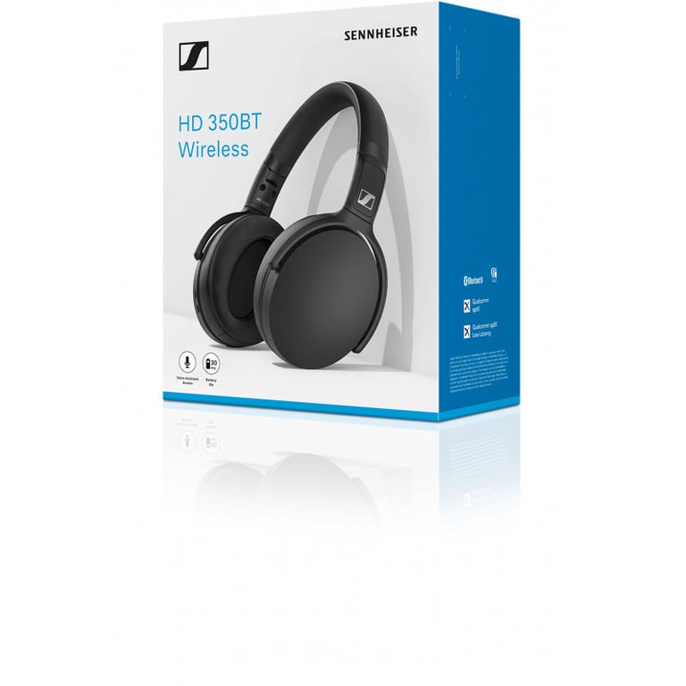 Sennheiser HD 350BT Auriculares inalámbricos Bluetooth Música Diadema Negro