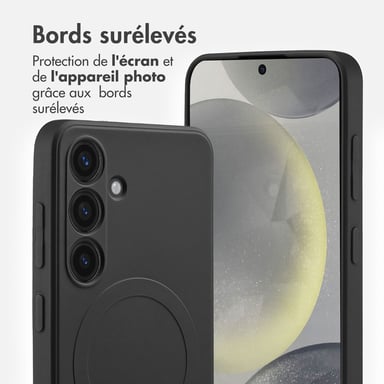 imoshion Coque Couleur avec MagSafe pour Samsung Galaxy S24 - Noir