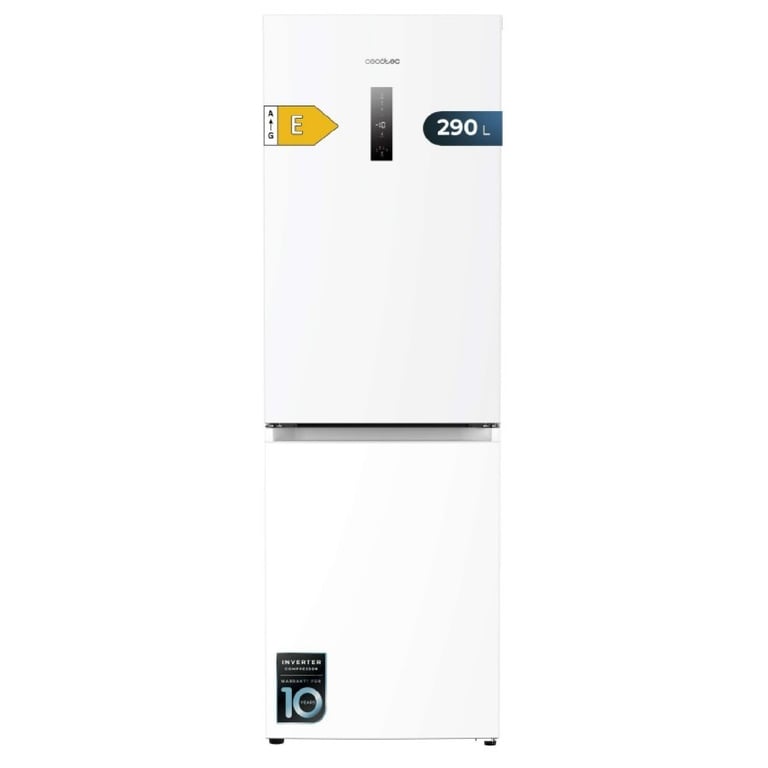 Cecotec Réfrigérateur Congélateur Bolero CoolMarket Combi 290 . Total Nofrost Hauteur 185 cm et Largeur 59 5 cm Faible Consommation d'Énergie Tiroir à Produits Frais Porte Réversible - vue 1