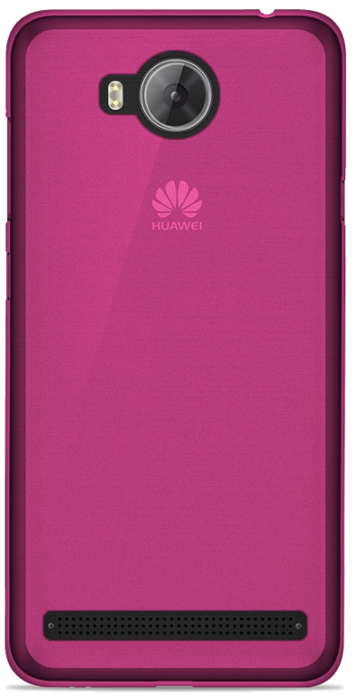 Coque silicone unie compatible Givré Rose Huawei Y3 II