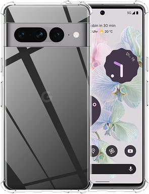 Coque Google Pixel 7 Pro 5G  Souple Transparente flexible Bumper TPU Invisible Antichoc avec bords renforcés - Accessoires Pochette Case 2022