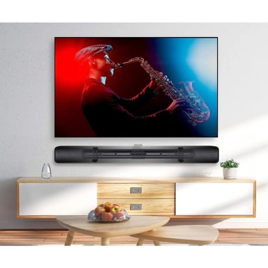 Techly ICA-SP-SB06 soporte de altavoz Pared Acero Negro