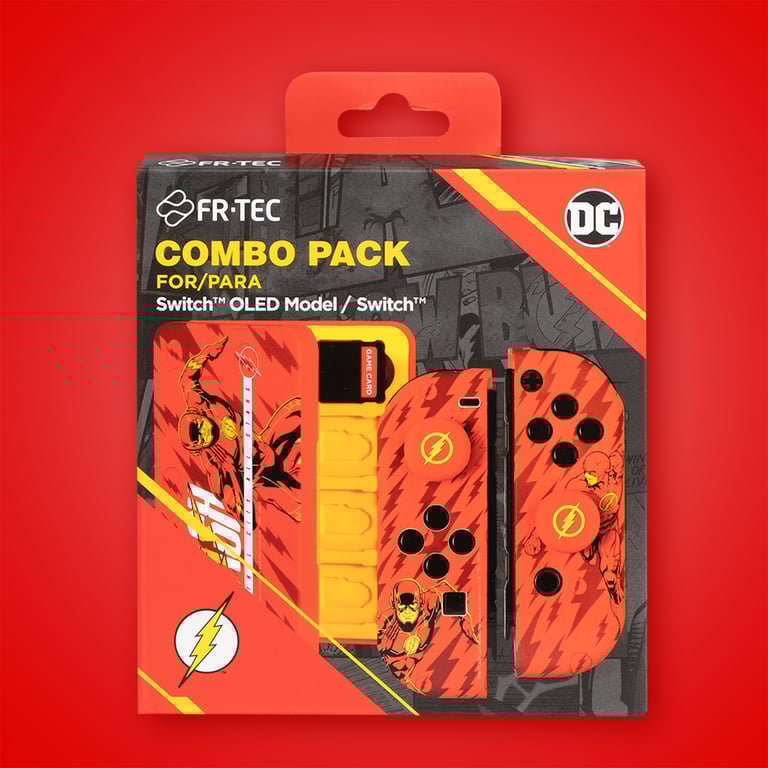 Pack accessoires Combo Just For Games DC Flash pour Nintendo Switch et Nintendo Switch modèle OLED - vue 2