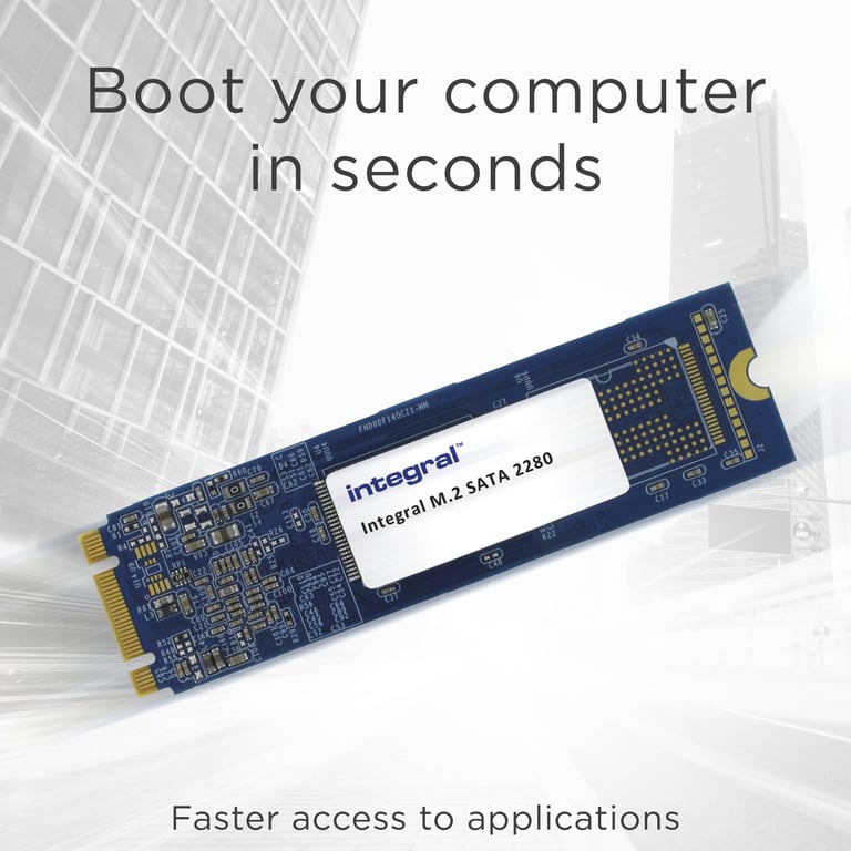 Integral INSSD256GM280 disque SSD .2 Série ATA III 3D TLC NAND Neuf - vue 3