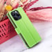 Zanaé Funda tipo cartera para iPhone 15 Pro Max con soporte y lengüeta magnética Verde