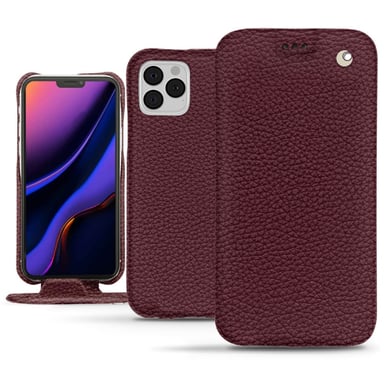 Housse cuir Apple iPhone 11 Pro -  - Violet - Cuir grainé