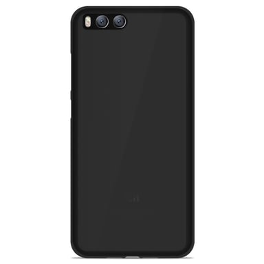 Coque silicone unie compatible Givré Noir Xiaomi Mi 6