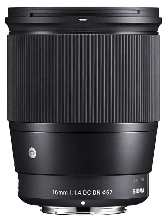 Objectif hybride Sigma 16mm f1.4 DC DN Contemporary pour Canon EF - vue 4
