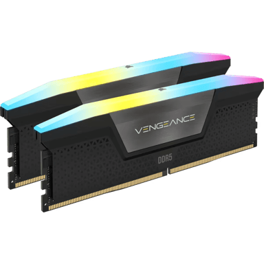 Corsair Vengeance RGB DDR5 - 32 Go (2 x 16 Go) - 7200 MT/s C34 - Intel XMP 3.0 - Noir