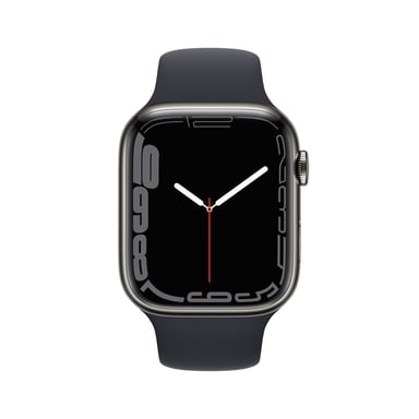Apple Watch Series 7 OLED 45 mm Digital 396 x 484 Pixeles Pantalla táctil 4G Grafito Wifi GPS (satélite)