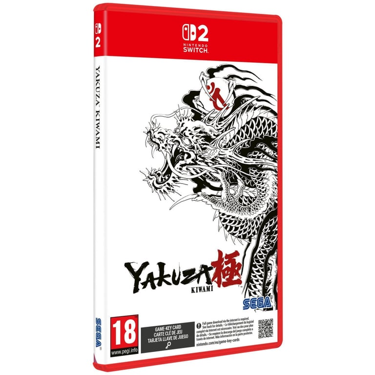 Jeu Nintendo Switch 2 Sega Yakuza Kiwami Remake HD Action PEGI 18 Noir/Blanc/Rouge - Neuf