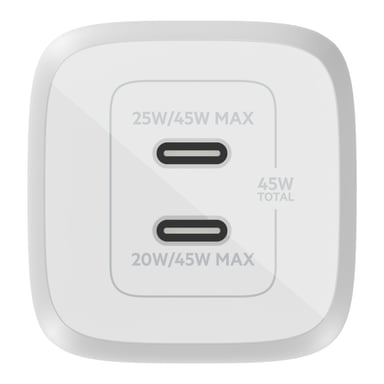Belkin WCH011vfWH Laptop, smartphone, tablet bianco Carica rapida interna alla rete elettrica