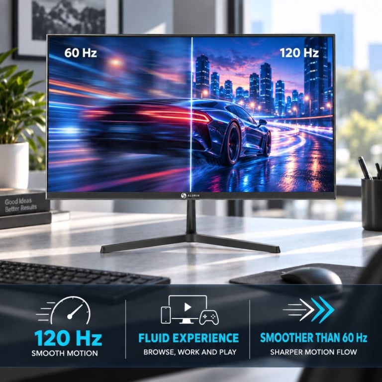 Écran Alurin CoreVision 23 8 IPS Full HD 120Hz FreeSync 1ms avec Haut parleurs et Support Inclinable Neuf - vue 4