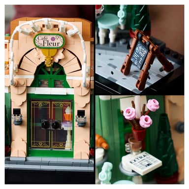 Café Français LEGO Icons 10362 - Set de Construction Décoratif pour Adultes