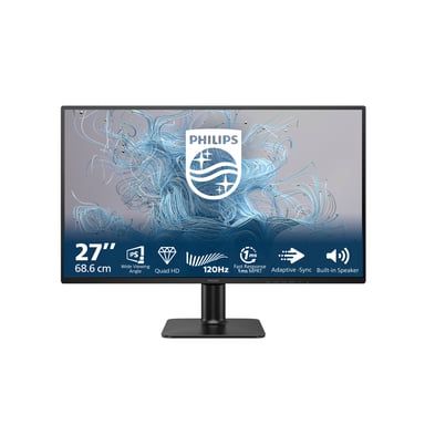 Philips 2000 series 27E2N2500/00 écran plat de PC 68,6 cm (27'') 2560 x 1440 pixels Quad HD LCD Noir
