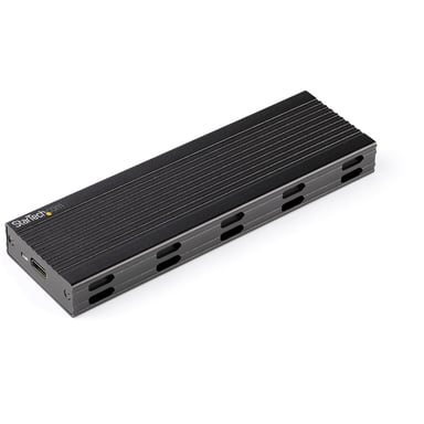 StarTech.com Caja Externa USB-C de 10Gbps a NVMe M.2 or SSD SATA M.2 - Carcasa de Aluminio Portátil para SSD NGFF M.2 PCIe/SATA - con Cables USB C y USB A - USB Tipo C - Soporta 2230/2242/2260/2280